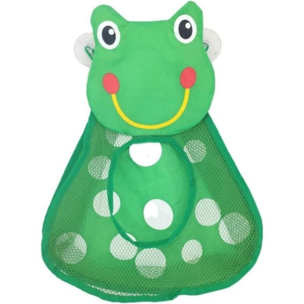 Baderomsarrangør Hengende oppbevaringsveske Duck Bath Toy Bag Lekeoppbevaringsveske Frosk Nettpose (frosk)
