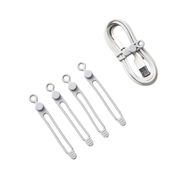 30 stk. silikone kabel organizer ledningsclips til datakabler, H