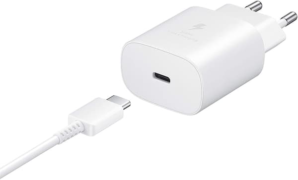 SAMSUNG 45W PD batteriladdare + EP-TA845X kabel vit