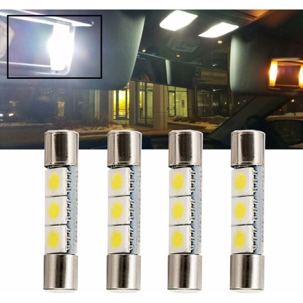 5630 3SMD belyst sminkspegel LED-lampor, vit, solskydd med invändig sminkspegel HIASDFLS