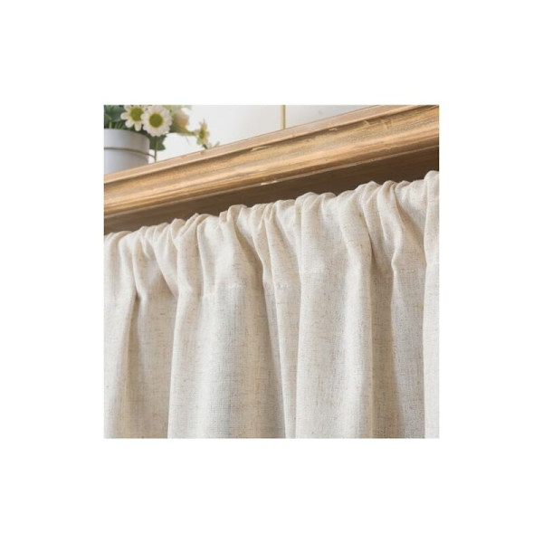 Kaffe Gardin Boho Linne Korta Fönstergardiner med Stångficka Gårdshus Köksfönster Draperier för Dekorativa Vardagsrum Små Sovrum fo