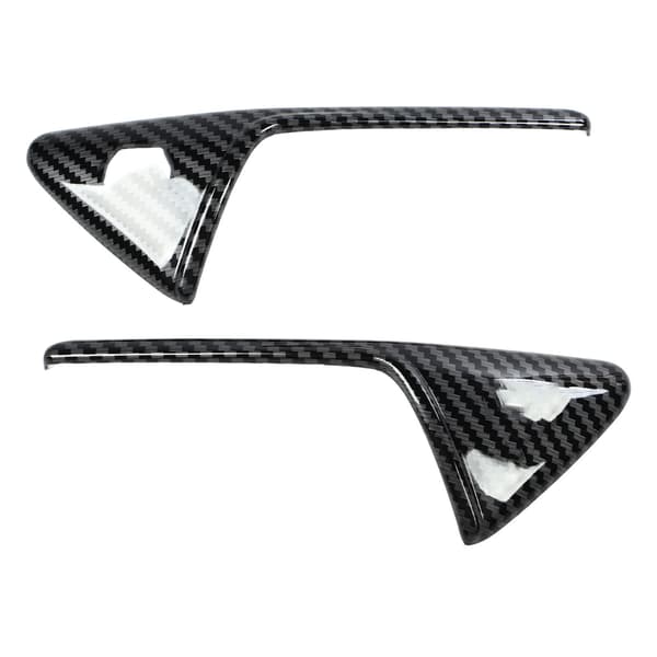 2 stk sidekameradeksel sideblinklysdeksel, erstatning for Tesla Model Y karbonfiberoverflate