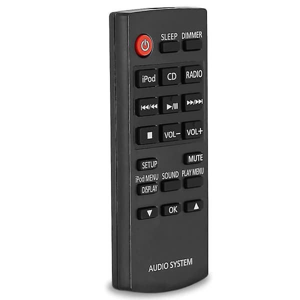 Ny fjärrkontroll för Panasonic Audio Stereo System-spelare N2qayc000058 Kontroller