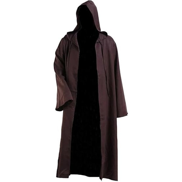 Huvförsedd Robe Cape Knight Fancy Cool Cosplay Kostym XL för Män