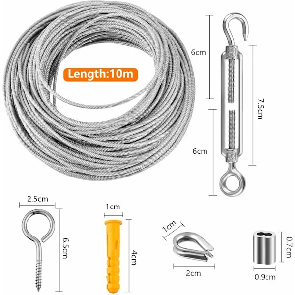 10/15/20/30M(Silver 20M(304 st))