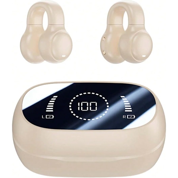 Open Ear Bone Conduction Hovedtelefoner Bluetooth Hovedtelefoner (Hudfarve)