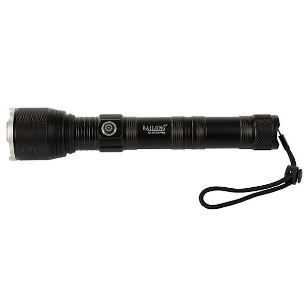 Ladattava taskulamppu - CREE XHP160 LED - 23 cm - Lentokonealumiinia Black