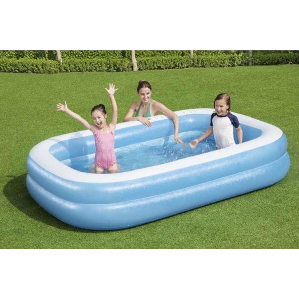 Oppustelig pool - 778L - Bestway - 262cm/175cm/33cm Blue