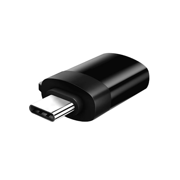 USB-C-sovitin USB-A 3.0:aan – kompaktissa koossa Black