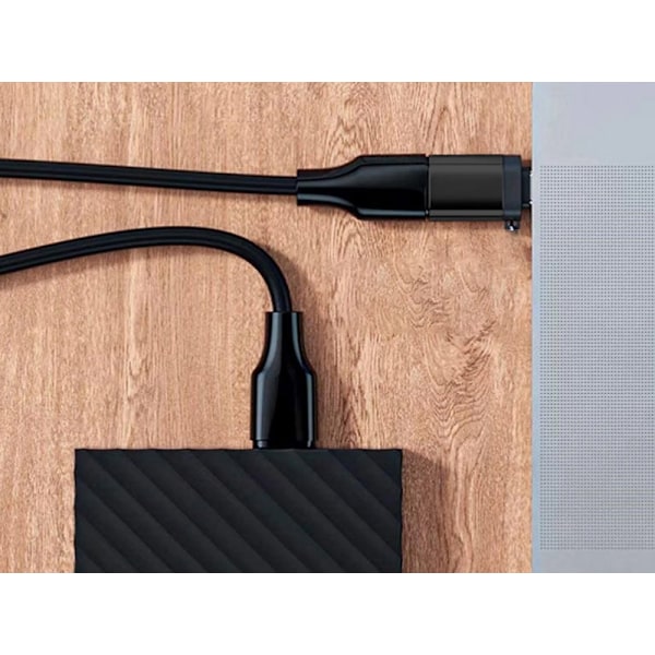 Adapter USB-C till USB-A 3.0 – i Kompakt storlek Svart