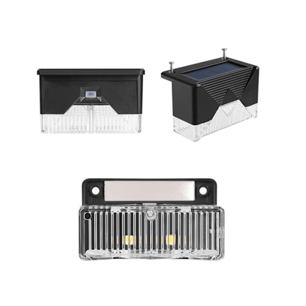4-pack Solcellsdrivna LED-lampor Svart