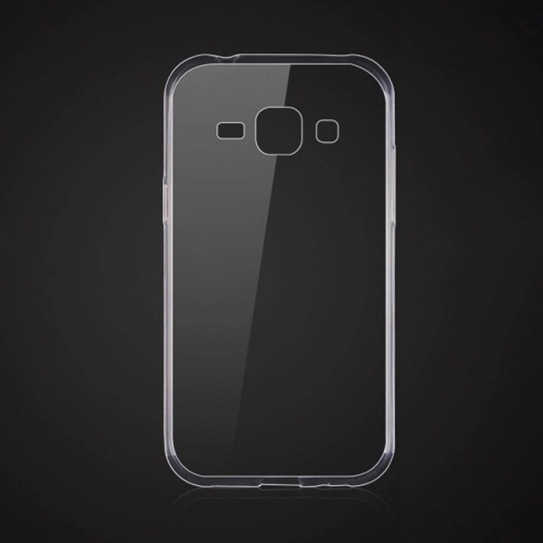 Samsung Galaxy J1 Kuori läpinäkyvää kumia Transparent