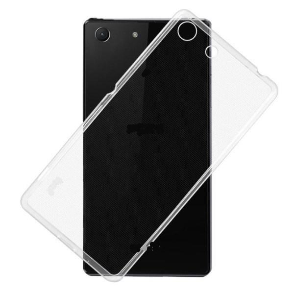 Sony Xperia M5 cover i gennemsigtigt gummi, Transparent