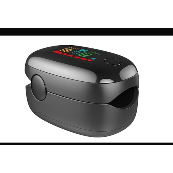 Oximeter / Pulsmätare med OLED display Svart