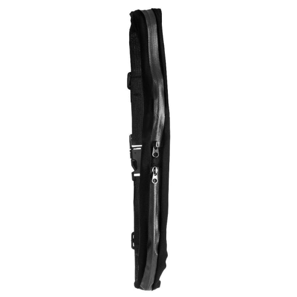 Lenkkeilylaukku / vyötärölaukku 2 erillistä vetoketjullista taskua Black