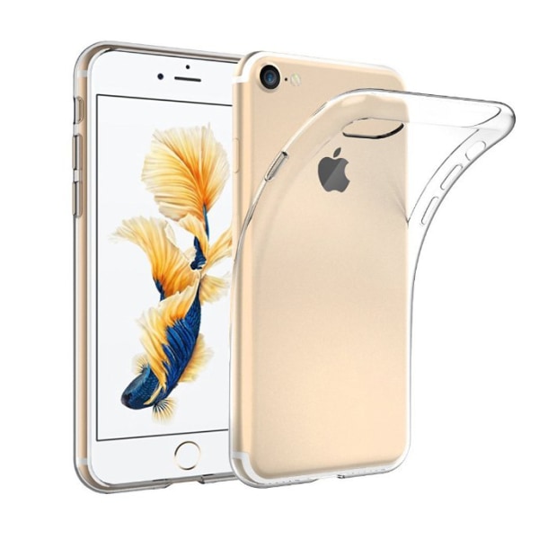 iPhone 7 / 8 / SE 2020/2022 Kuori läpinäkyvää kumia Transparent