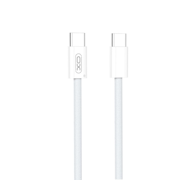 XO Ladekabel - PD 60w - USB-C / USB-C - 1,5m - Android og iPhone White