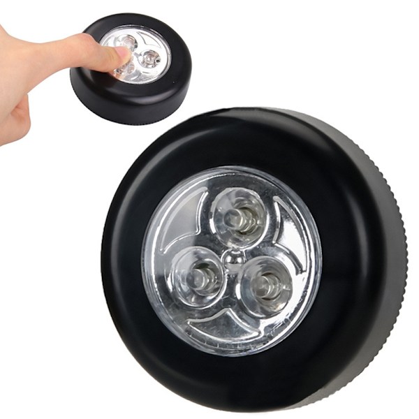 Batteridrevet trådløs Stick Touch-lampe Black