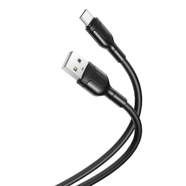 XO Oplader - Ladekabel - USB / USB-C - 1 meter, Høj kvalitet Black