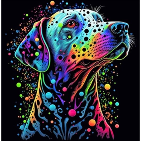 Diamantmålning - Hund Multicolor