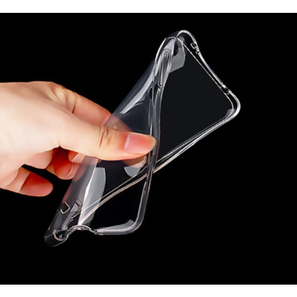 Sony Xperia E5 Kuori läpinäkyvää kumia Transparent