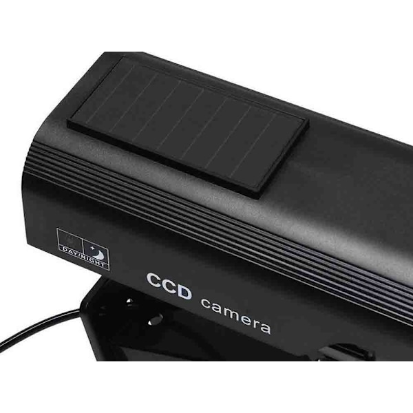 Dummy Övervakningskamera med IR LED & Blinkande Diod Black