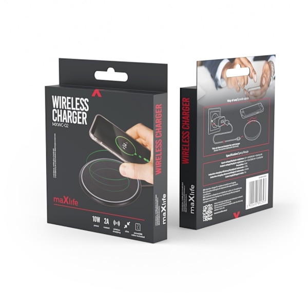 Maxlife MXWC-05 magnetisk trådlös laddare Silver