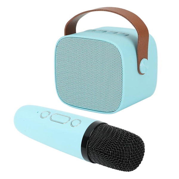 Bärbar Bluetooth Karaoke-högtalare med 1 trådlös mikrofon Blue
