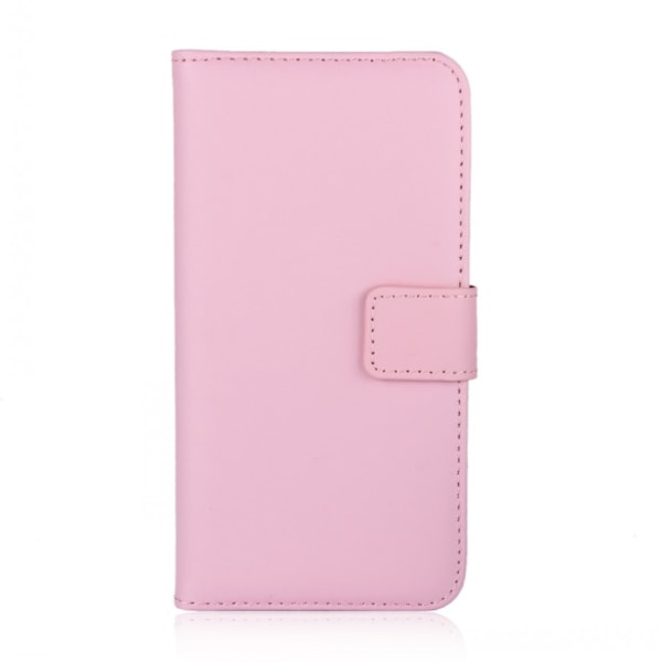 Lommebokveske iPhone Xs Max, ekte skinn Pink
