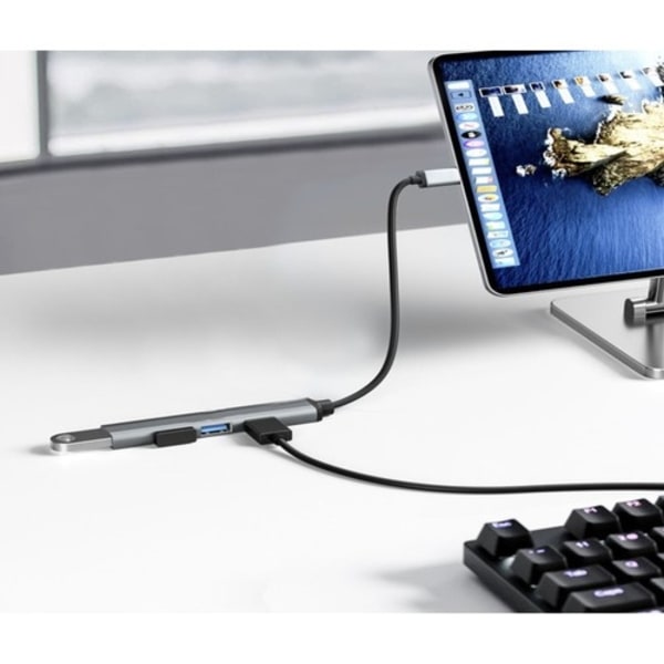USB HUB – 4 portar (3.0 + 2.0) Svart
