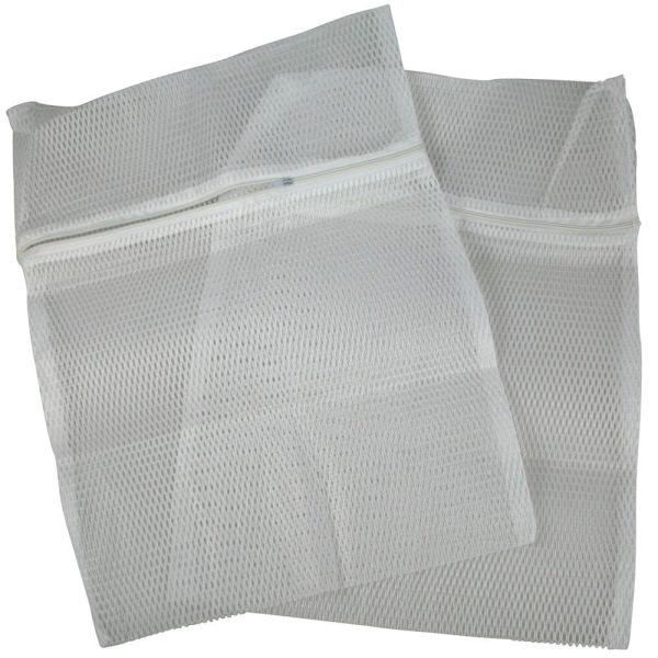 2stk / 2-Pak Vasketøjsposer Til Undertøj 40x30cm White