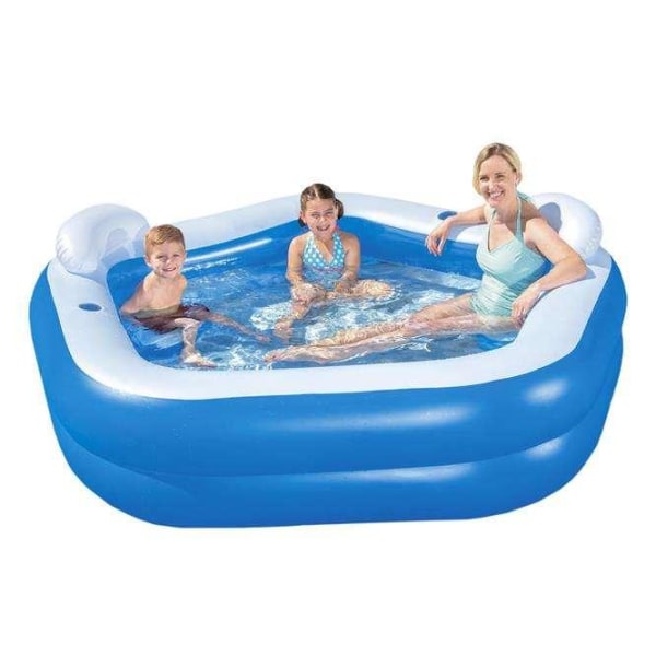 Ilmatäytteinen allas - 5 kulmaa - 575L - Bestway - 213cm/206cm/69cm Blue