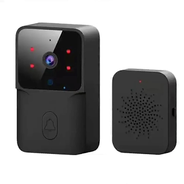 Smart Trådlös Dörrklocka med Kamera och WiFi Svart
