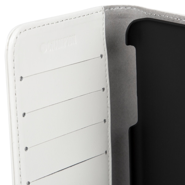 Champion Plånboksfodral Samsung S6 Edge , 4 kortplatser Vit