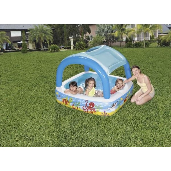 Uppblåsbar Pool med tak - 265L - Bestway -  140cm/140cm/114cm Blue