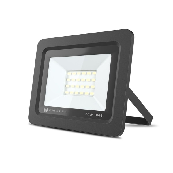 LED Stålkastare / Floodlight, 20w (105w) Utomhus godkänd Svart