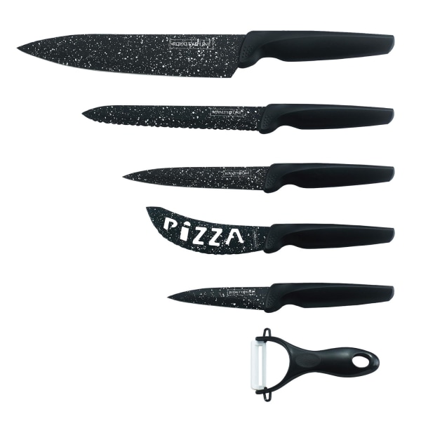 Löwenthal 5-delt knivsæt med sorte blade Black