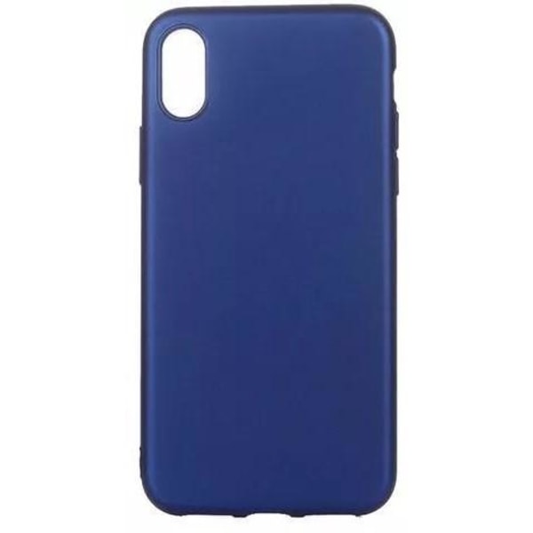 Soft shell (TPU) i metallisk farve, iPhone Xs Blue