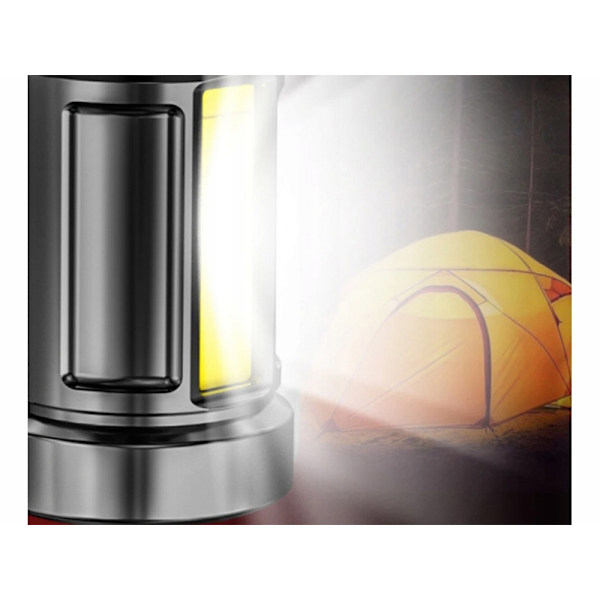 Kraftig genopladelig LED lommelygte Black