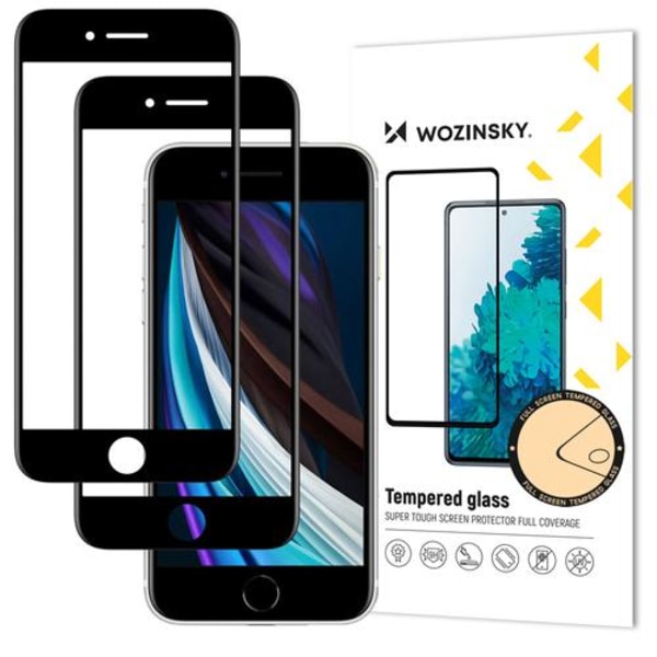 2-pack Skärmskydd iPhone 7/8/SE Fullskärm Transparent