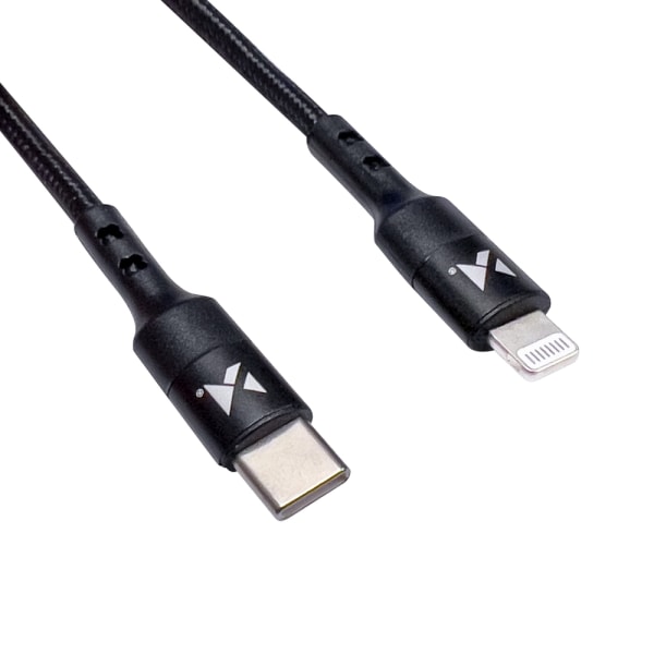 PD 18w - 2m kabel - Ladekabel for iPhone 12/13/14/15 Black