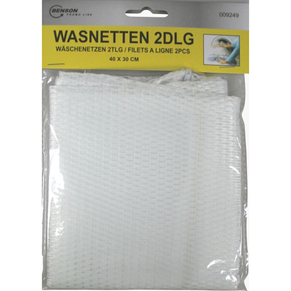2st / 2-Pack Tvättpåsar för underkläder 40x30cm Vit