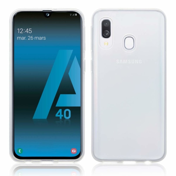 Skal Samsung A40 i genomskinligt gummi, Transparent