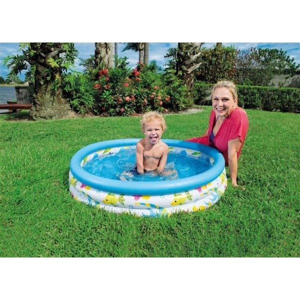 Oppustelig pool - 101L - Bestway - 102cm/25cm Multicolor