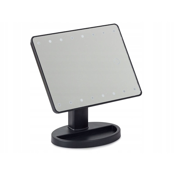 Sminkspegel - LED belysning Svart