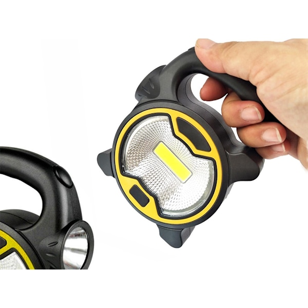 Kraftfull Led/Halogen inspektionslampa  Batteridriven multifärg