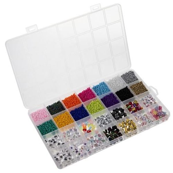 10 000 stykke sett med perler og tilbehør for armbåndfremstillin Multicolor