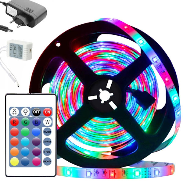 RGB LED Loop med fjernbetjening 4,5M Multicolor