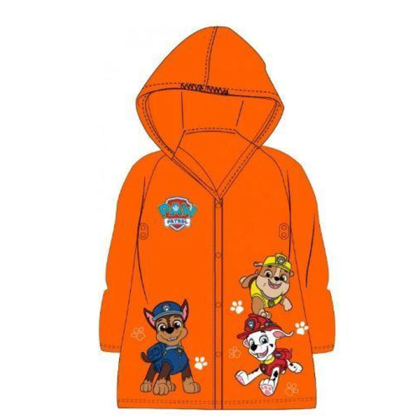 Regnjakke til barn - Paw Patrol - Vanntett Orange 104