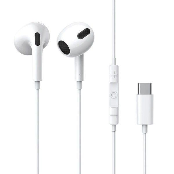 Baseus hovedtelefoner/headset med USB-C stik White